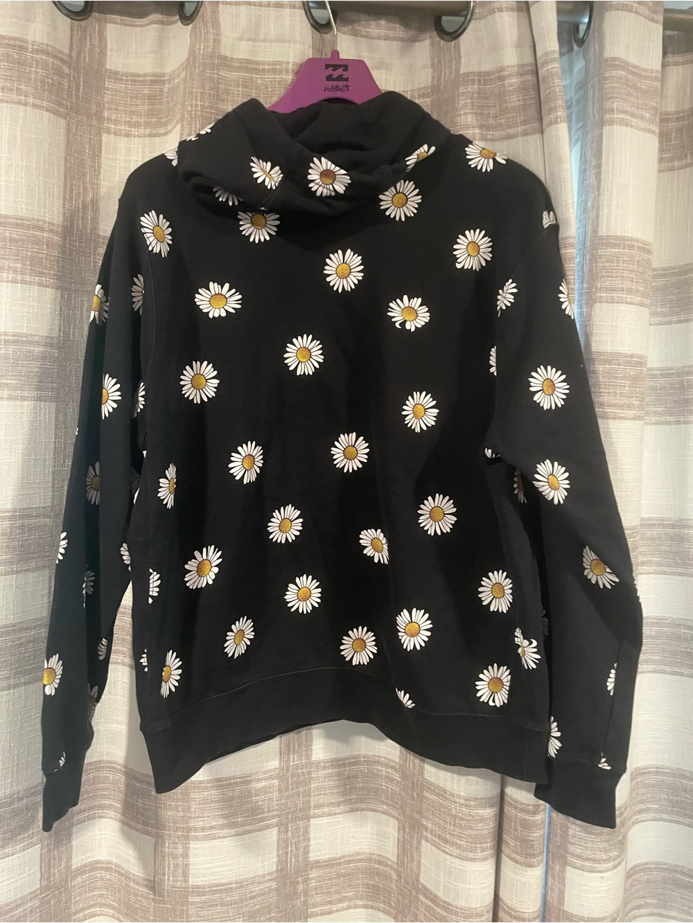 Nike Black Daisy-Print Pullover Hoodie - Picture 4 of 4